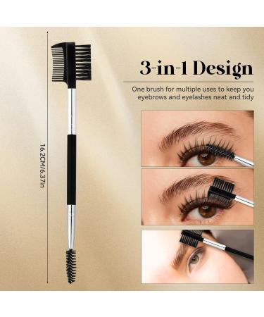 Giantree 6-Piece Eyelash Brush Set | 2-in-1 Eyebrow Brush & Eyelash Comb | Double-Head Eyelash Separator & Definer for Flawless Eye Makeup - Buy Online on GoSupps.com