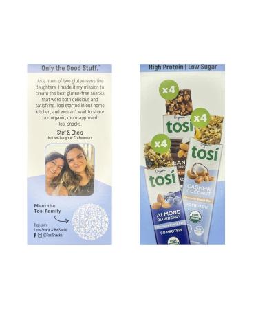 Buy Organic Crunchy Snack Bars - Almond Blueberry Cashew Coconut Peanut Dark Chocolate - Plant-Based Gluten-Free 12-Pack - Buy Online on GoSupps.com