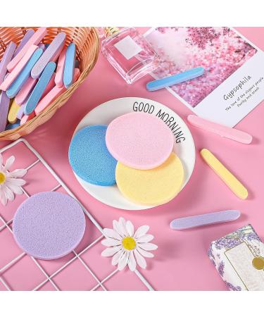 Nuogo 480 Count Compressed Facial Sponges | Makeup Removal & Exfoliating PVA Spa Pads | Reusable Cleansing Rounds for Women | Esthetician Beauty Supplies | 4 Colors | Pack of 1 - Buy Online on GoSupps.com