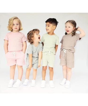 DreamBuy Ribbed Pyjama Set | Unisex Baby, Women, Men | 20 Colours | 6-12 Months | Cotton Candy - Buy Online on GoSupps.com