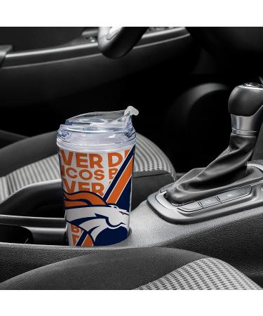 Rico Industries NFL Football 24oz Acrylic Tumbler with Hinged Lid  Officially Licensed Double Wall Tumbler for NFL Fans Denver Broncos - Buy Online on GoSupps.com