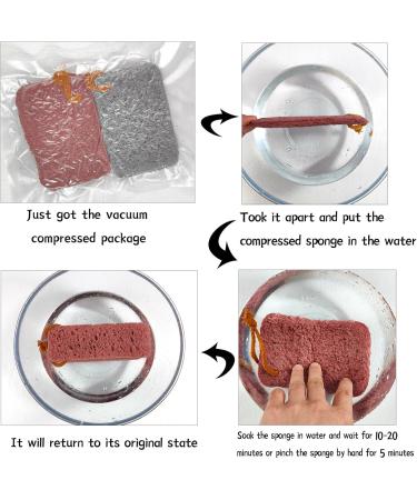 Exfoliating Body Bath Sponge Set (2PC) - Soft Shower Loofah Scrubber for Men & Women - Ideal for Deep Cleansing - Buy Online on GoSupps.com