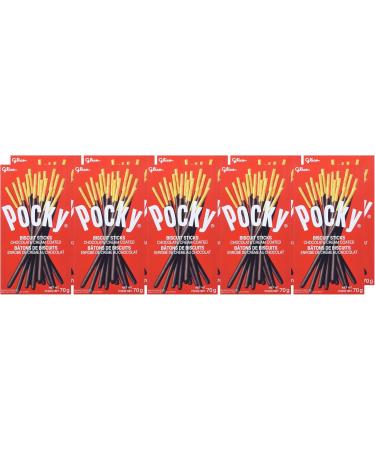 Glico GL55252 Pocky Chocolate Biscuit Sticks 10 Count Chocolate 10 Count (Pack of 1) - Buy Online on GoSupps.com