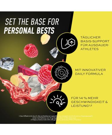 ESN Perfect Base 450g - All-in-One Endurance Supplement with Collagen Creatine Amino Acids & Plant Extracts - Raspberry & Red Ginger - Buy Online on GoSupps.com