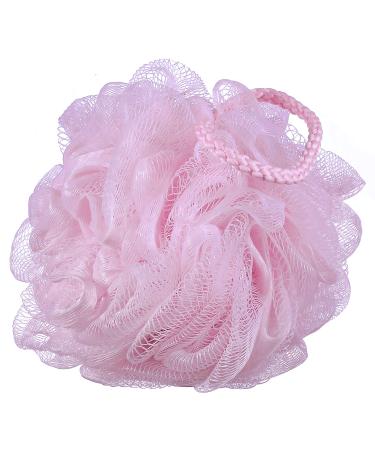 iBoodi Pink Mesh Bath Sponge Shower Pouf Loofahs - Pack of 4 (60g/pcs) - Pink - Buy Online on GoSupps.com