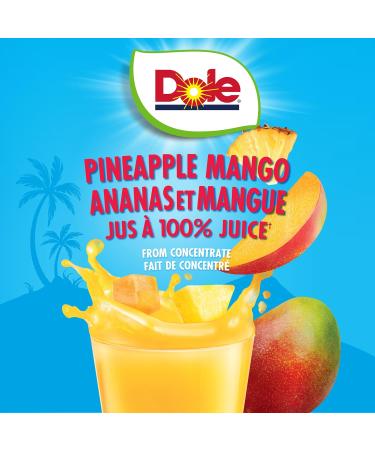 Dole 100% Pineapple Mango Juice Excellent Source of Vitamin C 240 ml (Pack of 24) - Buy Online on GoSupps.com
