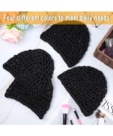 Geyoga 2-Piece Black Mesh Crochet Hair Net & Sleep Cap Set for Women - Buy Online on GoSupps.com