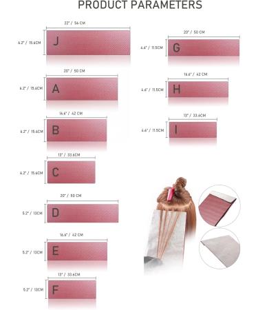 Balayage Board - Red Matte Hair Coloring Tool for Professional Salons & Hairdressers - Buy Online on GoSupps.com