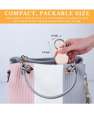 Magnetic Hat Clip for Hands-Free Travel - Ivory Clip-On Holder for Sun Hats - Buy Online on GoSupps.com