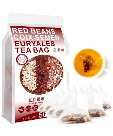 100% Red Beans Coix Semen Euryales Tea Bag 250g/8.81oz (5g*50bags) orge gard nia corce d'orange sarrasin haricots verts sachet de th combin th chinois th sant
