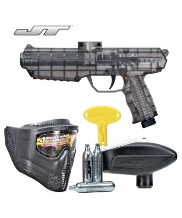 JT ER4 RTP .68Cal Paintball Kit Includes Guardian Goggle, 15G Co2 Jetts, Small Loader, Smoke