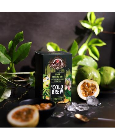  sarcia.eu BASILUR Cold Brew - Decaffeinated fruity tea with passion fruit and citrus aromas cold tea bags 20 x 2 g (1) - Buy Online on GoSupps.com