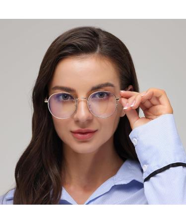 Shop Metal Frame Retro Glasses | Classic Round Flat Mirror Decorative Clear Lens - International Shipping - Buy Online on GoSupps.com