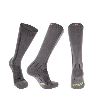 Danish Endurance compression stockings sports compression socks support stockings thrombosis socks 21-26 mmHg for men & women gray/black 39-42