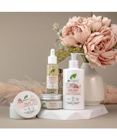 Dr Organic Skin Calm Probiotic Cream Cleanser For Redness Dry Sensitive & Irritable Skin Gentle Cleansing Dermatologically Tested Vegan Cruelty Free Paraben & SLS Free Certified Organic 150ml - Buy Online on GoSupps.com
