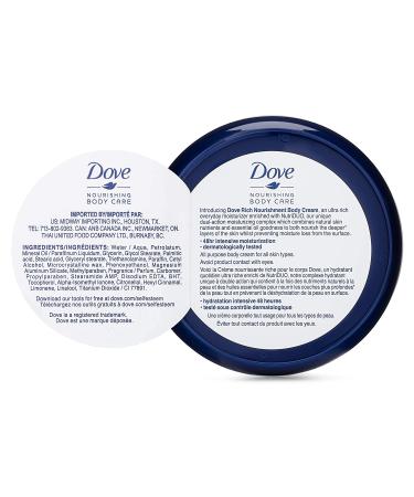 Dove Nourishing Body Care Rich Nourishment Cream - 8.4 FL OZ | For Extra Dry Skin | 48 Hour Moisturization | Face, Hand, and Body | Pack of 1 - Buy Online on GoSupps.com
