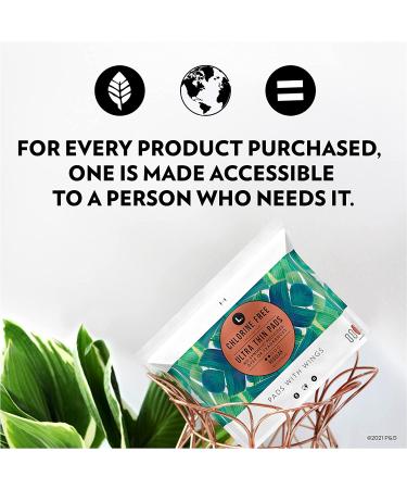 Organic Cotton Ultra Thin Pads Regular Absorbency | Chlorine-Free, Pesticide-Free, Fragrance-Free, Dye-Free | 84 Count - Buy Online on GoSupps.com