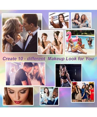 Reusable Magnetic Eyelashes Kit with Eyeliner - Natural Look, Soft & Easy to Apply | 10 Pairs of Magnetic Lashes, 2 Tubes of Magnetic Eyeliner, and Tweezers - Buy Online on GoSupps.com