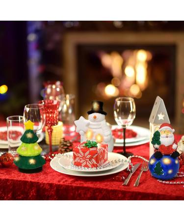 Christmas Ceramic Figurine Paint Kit - Set of 6 Unpainted Ceramics for Kids Art Project | Holiday Party Decoration & Keepsake | Includes Paint & Brushes - Buy Online on GoSupps.com