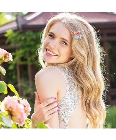 HINZIC 25Pcs Crystal Hair Pins - Colorful Gemstone Bobby Hair Jewelry for Women and Girls - Buy Online on GoSupps.com