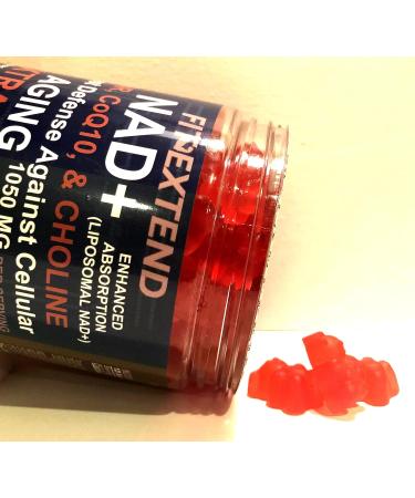 NAD for Anti-Aging 120 Days Gummies 1050mg nicotinamide adenine dinucleotide with NR nicotinamide riboside Chloride Sugar Free Vegan Women Men Unisex Choline coq10 Liposomal NAD Plus + - Buy Online on GoSupps.com