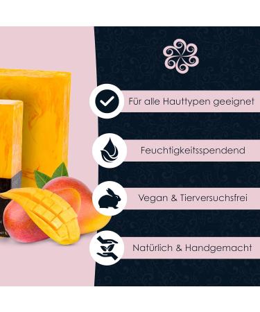 Panu Mango Soap - Vegan Natural Shower Bar | Solid Shampoo & Shower Gel for All Skin Types | Premium 110g - Buy Online on GoSupps.com