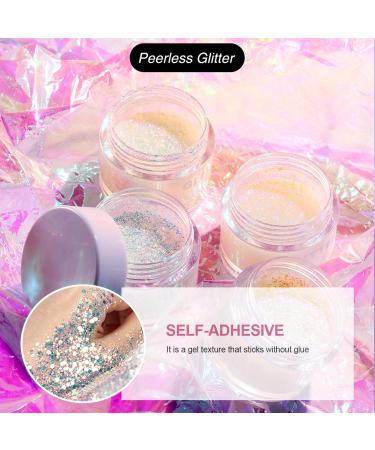 Holographic Body Glitter Gel for Face Hair & Body - Perfect for Concerts Festivals & Raves | Mermaid Sequins Makeup (Star Ocean - Buy Online on GoSupps.com