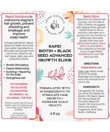 Rapid Biotin Hair Growth Bundle | Natural Spray & Oil for Fuller, Thicker Hair | Stimulate Growth, Prevent Shedding, Improve Scalp Health - Buy Online on GoSupps.com