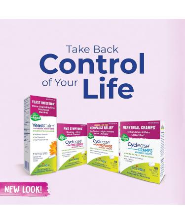 Boiron Cyclease Cramp Tablets - Relief from Menstrual Cramps - 120 Count (2 Pack of 60) - Buy Online on GoSupps.com