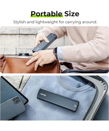 AUVON Dark Blue Metal Weekly Pill Organizer - Stylish 7-Day Travel Pill Box with Privacy Protection & Large Compartment for Supplements - Buy Online on GoSupps.com