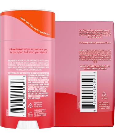 Lume Whole Body Deodorant & Soap Set - 72 Hour Odor Control - Aluminum Free Skin Loving Peony Rose - 2.6 oz Stick & 5 oz Soap - International Shipping Available - Buy Online on GoSupps.com