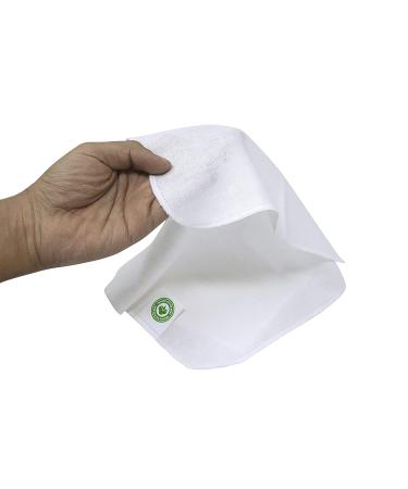 Set of 10 Organic Cotton Facial Cleansing Cloths - Reusable & Washable Makeup Remover Wipes for Gentle Exfoliation - Soft Muslin Face Cloth for a Refreshed Skin Routine - Buy Online on GoSupps.com