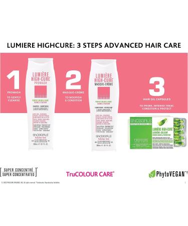 SNOBGIRLS LUMIERE HIGHCURE Shampoo for color treated hair Perfect Colour & Shine for Dry Dull Weakened Fragile Colour Treated Highlighted Highly-Lifted Hair Argan Oil & Ceramides Salon Hair Care - Buy Online on GoSupps.com