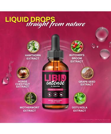 NutraVibe Libid Intense Drops Official LibidIntense Daily Liquid Formula for Men with Natural Ingredients | Supports Stamina Energy & Performance | Easy-to-Use Dropper (30 Servings) - Buy Online on GoSupps.com
