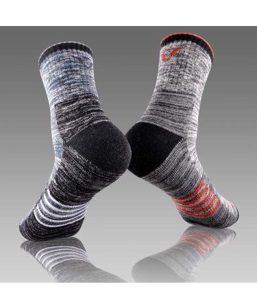 FEIDEER Men's Walking Hiking Socks - Moisture-Wicking Cushioned Quarter Crew Socks for Outdoor Sports - 3/4/5 Pairs, Sizes 6-15, Multiple Color Options - Buy Online on GoSupps.com