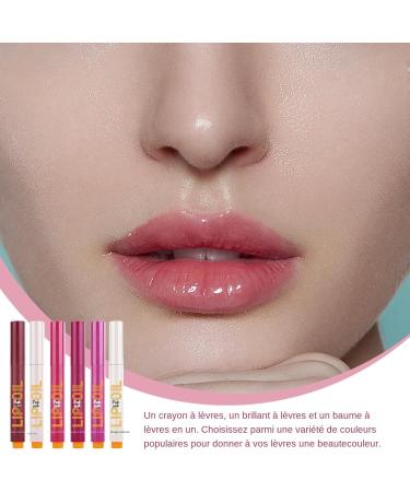  Opilroyn Clicky Lip Gloss Pen Clicky Lip Pen - Moisturizing Solid Lip Gloss Lipstick Set of 6 Waterproof Lip Gloss Moisturizing Lip Oil for Women - Buy Online on GoSupps.com