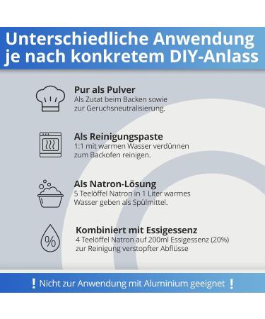 Buy Nanoprotect Natron - Premium Food Quality Bicarbonate Powder (5 kg) | German Made Sodium Hydrogen Carbonate | International Shipping - Buy Online on GoSupps.com