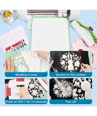 GIRAFVINYL 3D Puff White Iron on Vinyl Transfer 10 X 4FT - DIY T Shirt & Fabric - Buy Online on GoSupps.com