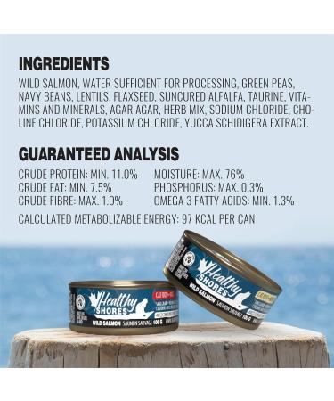 Healthy Shores Minced Salmon Cat Food 24/100g - Buy Online on GoSupps.com