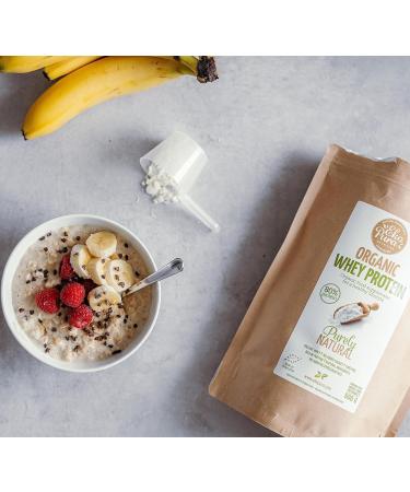 Ekopura Organic Whey Protein 500g | 80% Protein | Hormone, GMO, and Soy-Free | Additive and Sugar-Free | Promotes Muscle Growth & Recovery | Certified Organic | Plain Flavor - Buy Online on GoSupps.com