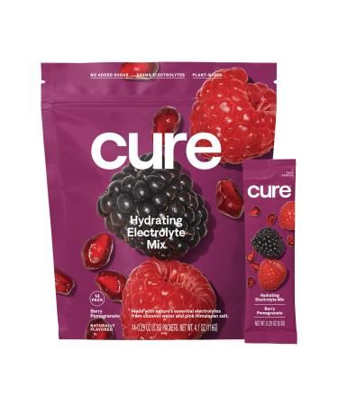 Cure Hydration Balancing Electrolyte Mix Wild Thing Berry Pomegranate 14 Individual Packs 0.29 oz (8.3 g) Each