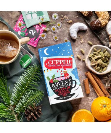 Cupper Organic Tea Advent Calendar 2023 | 24 Tea Bags | Perfect Christmas Gift - Buy Online on GoSupps.com