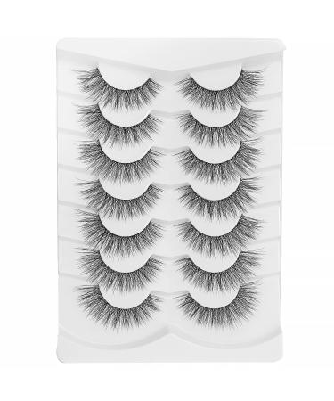Jiocolor 3D Faux Mink False Eyelashes - Fluffy Wispy Natural Lashes - 7 Pairs DJ-20 (8mm-14mm) - Buy Online on GoSupps.com