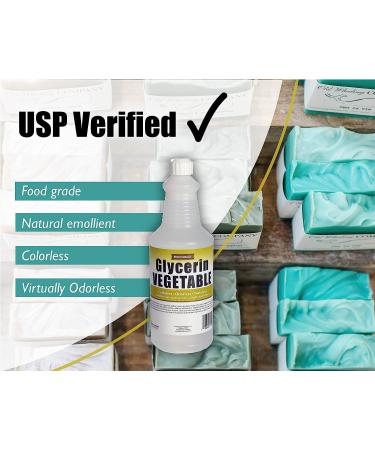 Sanco Industries Vegetable Glycerin - 1 Quart (32oz) - USP Grade, Food Grade, All Natural Liquid Glycerin - Buy Online on GoSupps.com