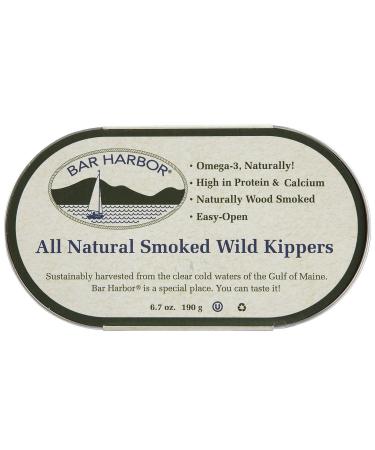 Bar Harbor All Natural Smoked Wild Kippers, Cans, 6.7 oz