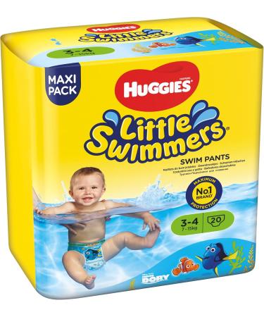 Huggies Little Swimmers Swim Diapers Size 3-4 (7-15 kg) - 20 Pack | Best for Swimming & Beach Fun - Fast International Shipping - Buy Online on GoSupps.com