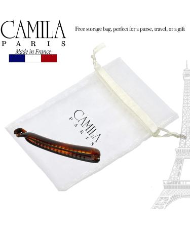 Camila Paris NV133 French Hair Banana Clincher Clip - Classic Girls Updo Ponytail Holder - Non Slip Interlocking Comb - Fashion Hair Accessories for Women - Made in France - Buy Online on GoSupps.com