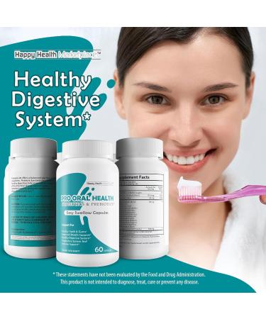 Pro Oral Health Probiotics & Prebiotics - Oral Probiotics for Mouth & Bad Breath - Easy Swallow Capsules - Our Best Oral Health Probiotics Bad Breath Blend - 40 Billion CFU - Buy Online on GoSupps.com