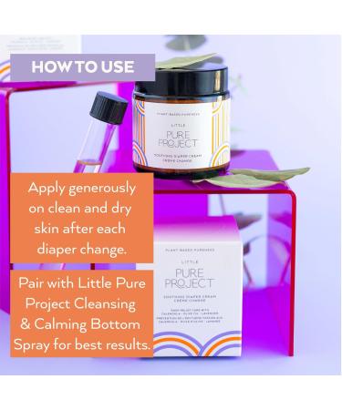 Little Pure Project Diaper Rash Cream - Zinc Oxide Free Vegan Calendula Ointment for Newborns Soothes & Prevents Diaper Rashes - 3.8 Fl. Oz - Buy Online on GoSupps.com