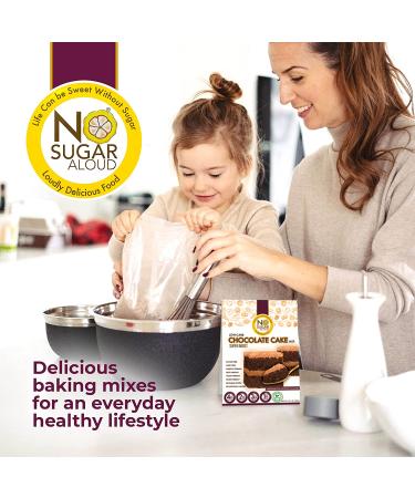 Low Carb Chocolate Cake Mix  Gluten-Free & Plant-Based Keto Baking Mix  High Protein  High Fiber  Natural  No Artificial Flavors  Dairy-Free & Paleo-Friendly  No Added Sugar  13.1 oz - No Sugar Aloud - Buy Online on GoSupps.com